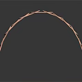 Copper Circular Ring Grid Structure With Intricate Interconnected Rings And Reflective Surface
