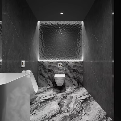 Modern Toilet Bar Toilet 3d model