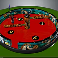 Children's Colorful Inflatable Circular Play Area With Numbers And Patterns