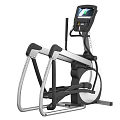 Modern Elliptical Trainer With Digital Display Metal Frame And Non Slip Pedals For Home Gym