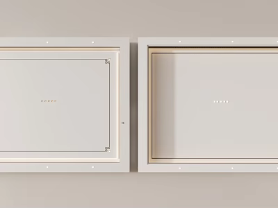 Modern Minimalist Ceiling Design With Recessed Lighting Clean Lines And White Surface Finish 3d model