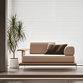 Modern Multiplayer Sofa Lounge Chair 3d model