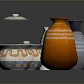 Colorful Handcrafted Ceramic Sculptures With Decorative Patterns And Various Shapes