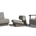 Modern Single Sofa Single Sofa Combination Sofa Chair 3d model