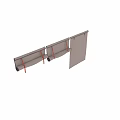 Elegant Beige Roman Blinds With Red Straps Rolled Design For Home Window Decor