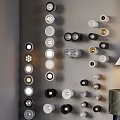 Modern Downlights and Spotlights With Various Stylish Designs And Illumination Effects On Wall