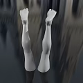 Detailed Human Legs and Feet Anatomical 3D Model with Smooth Surface and Realistic Texture
