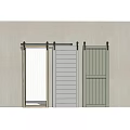 Sleek Modern Sliding Doors In Various Designs Mounted On Textured Wall