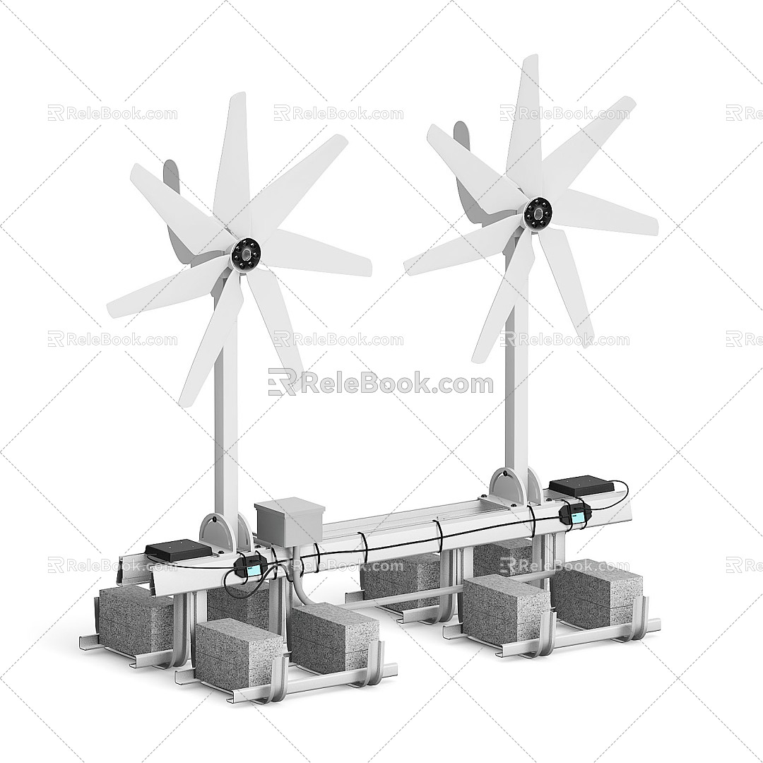 modern windmill 3d model