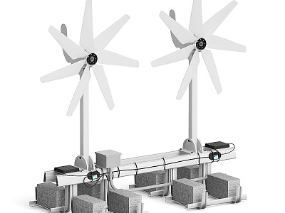 modern windmill 3d model