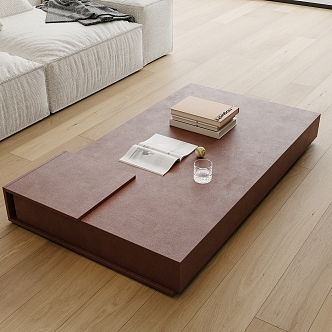 Modern coffee table square coffee table 3d model