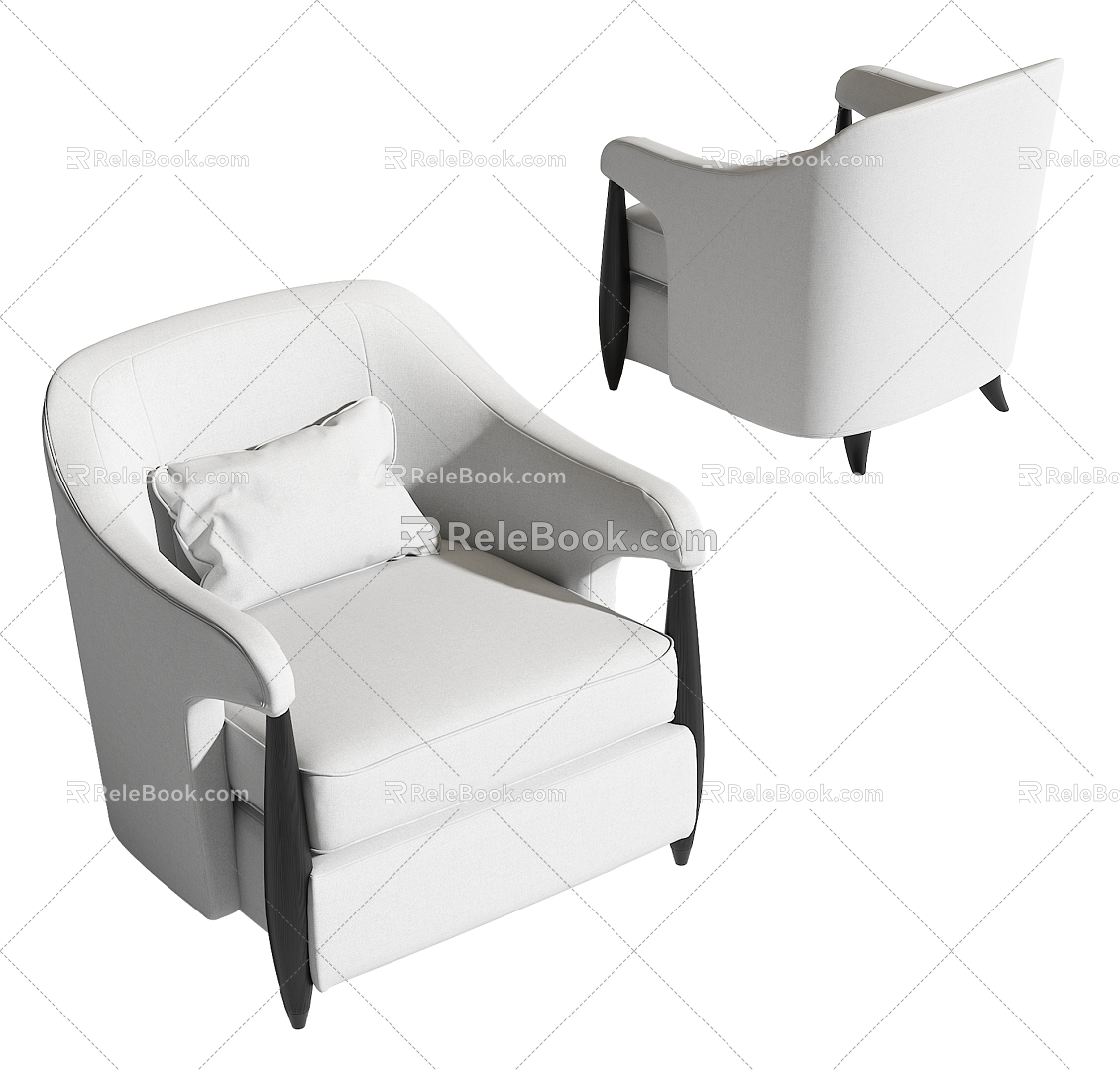 Hermano single sofa 3d model