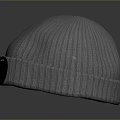 Stylish Gray Ribbed Knitted Beanie with Black Goggles and CA COMPANY Logo