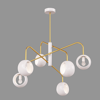 Modern chandelier 3d model