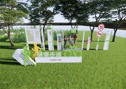 Modern Park Leisure Road Signs Guide Design Resort Coastal Modern Simple 3d model