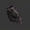 Dark Colored Wrist Support with Gold Patterns and Breathable Design for Daily Use Comfortable Fit