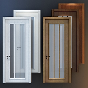 Modern swing door 3d model