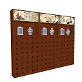Traditional Wooden Display Cabinet Shelf With Multiple Drawers And Top Display Shelves For Decorative Items