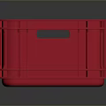 Red Plastic Storage Bin For Household Organizing Durable And Versatile Container