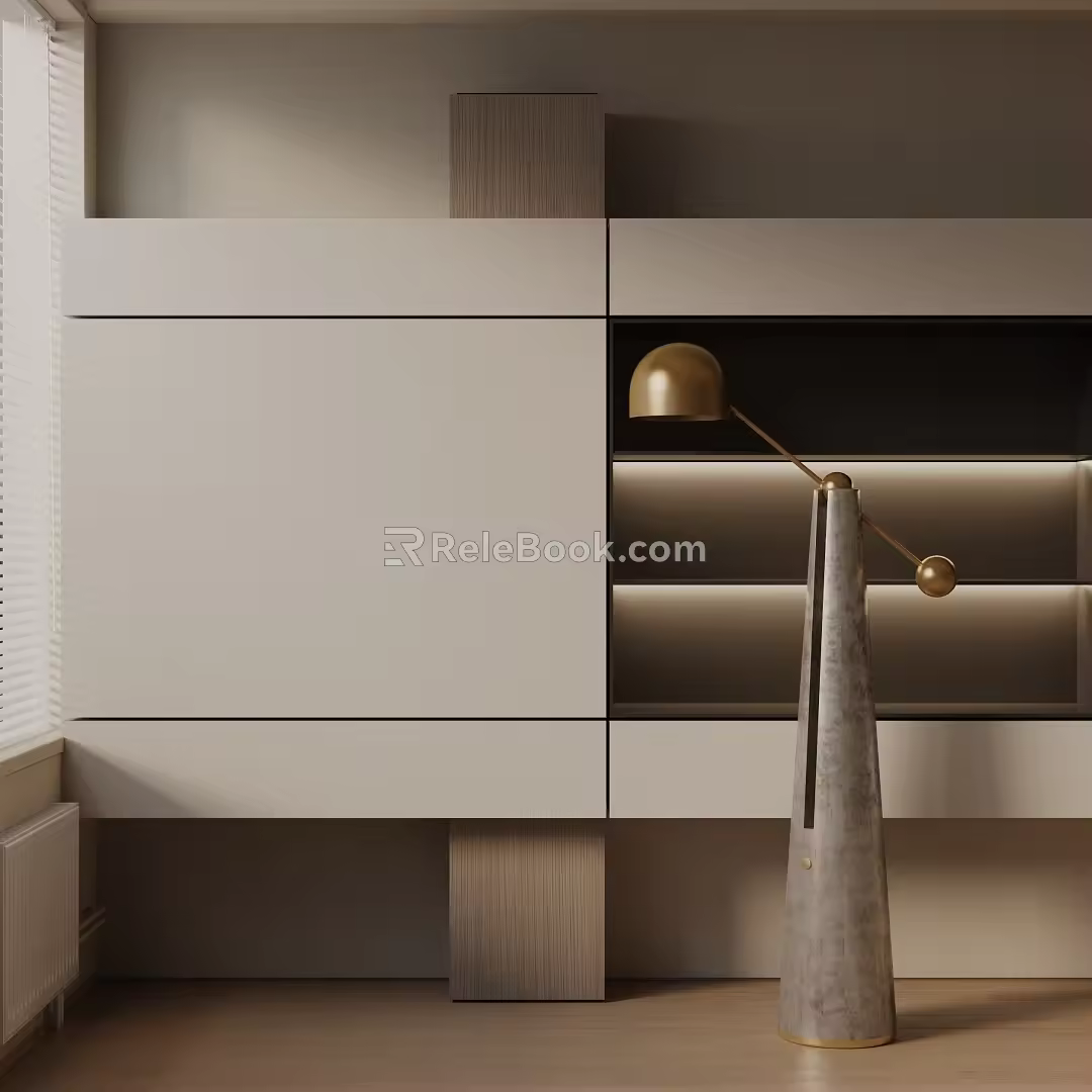 Modern floor lamp 3d model