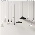Modern Pendant Lights With Various Design Styles For Interior Decoration 3d model