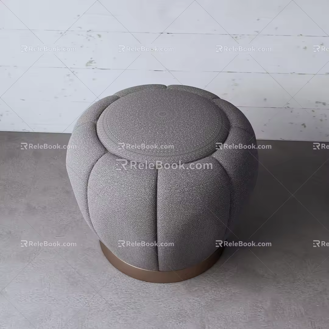 Modern sofa stool 3d model