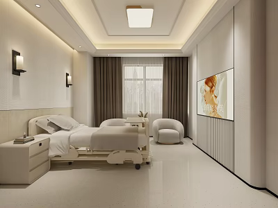 Beauty Salon Lounge Room 3d model