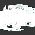 Military Truck With Camouflage Paint Large Tires And Open Cargo Bed
