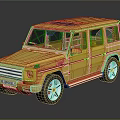 Yellow Off Road SUV With Black Roof And White Alloy Wheels Design