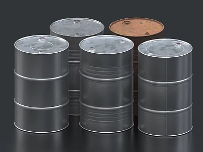 Paint bucket bucket iron bucket plastic bucket chemical bucket dye bucket old paint bucket rusty paint bucket 3d model