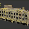 Classical School Building With Red Brick Roof Multiple Floors Large Windows And Decorative Facades