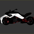 Motorcycle three-wheeled motorcycle off-road motorcycle road racing motorcycle motor vehicle transport 3d model