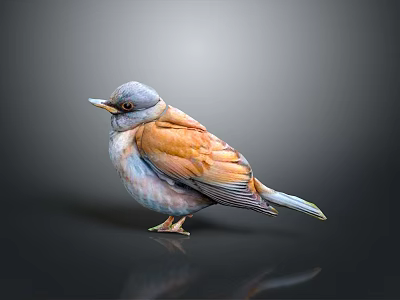bird game animal cartoon animal realistic animal 3d model