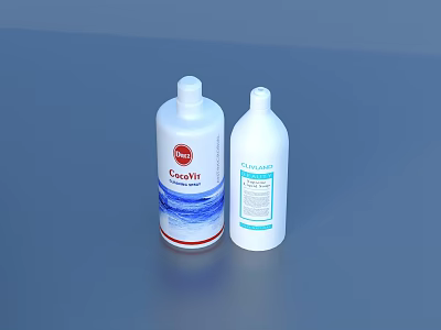 CeraVe Moisturizing Lotion Two Bottles Daily Skincare Products For Home 3d model