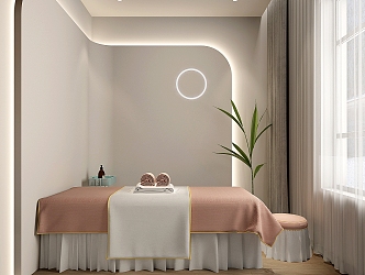 Modern SPA Beauty Center Room Kitchen 3d model