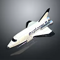 White Space Shuttle Explore A Model For Cosmic Exploration Missions 3d model