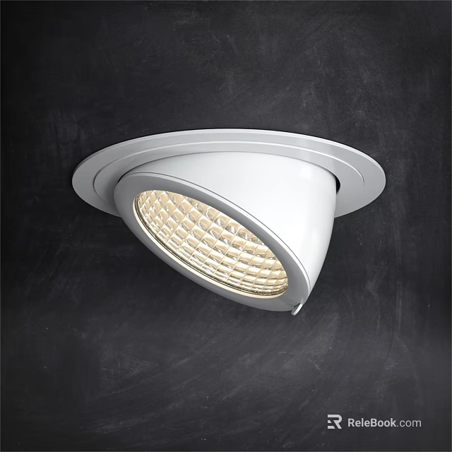 Modern LED Downlight Spotlight with Bright Illumination and Ceiling Mounted Design 3d model 