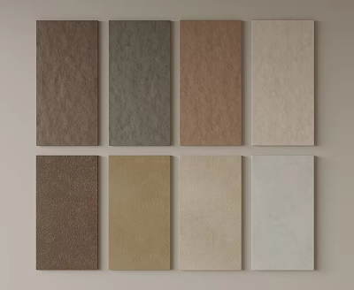 Multiple Color Options for Wall Panels in Modern Home Interior Styles 3d model