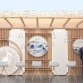 New Chinese pop-up shop Music Meichen pop-up shop 3d model