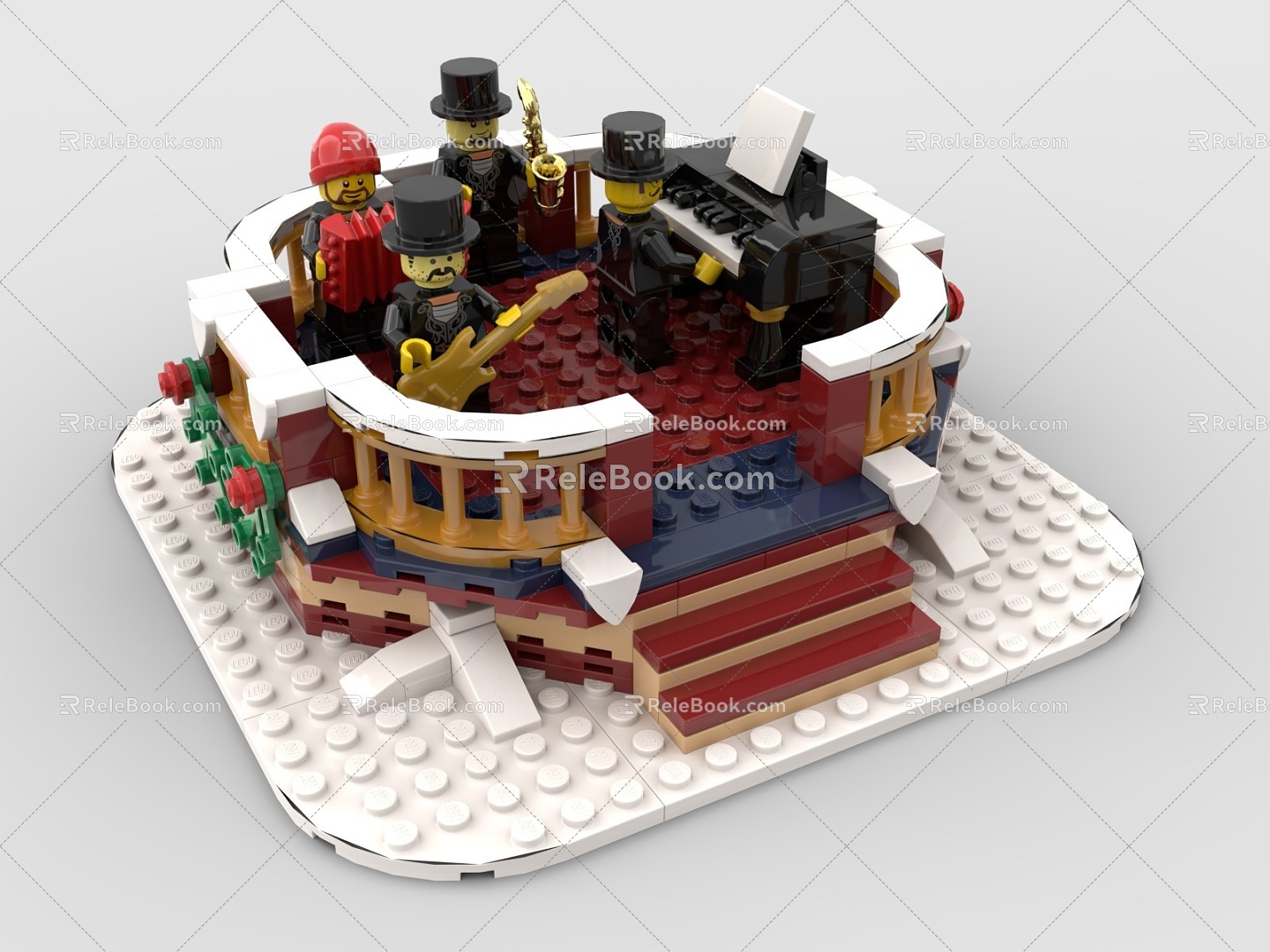 LEGO Toy Blocks Classical Band Performance 3d model