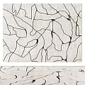 Modern Carpet Square Carpet Black and White Carpet Art Carpet 3d model