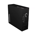 Black Gaming PC Case With Transparent Front Panel RGB Lighting And Mesh Side Panel 3d model