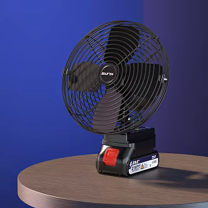 Lithium battery USB rechargeable desktop small fan electric fan 3d model