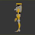 Robot Assistant Small Robot Butler Robot Butler Figure Game Figure 3d model