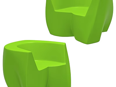 Green Modern Lounge Chairs With Sleek Design For Indoor Outdoor Spaces 3d model