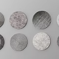 Round carpet 3d model