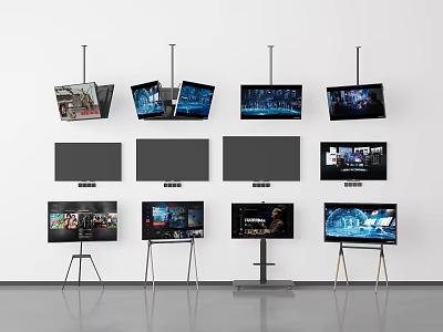 Modern TV TV TV stand TV screen 3d model Modern TV TV TV stand TV screen 3d model