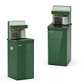 Green Standing Household Appliances Modern Design With Display And Water Dispenser Function