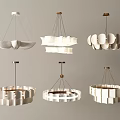 Various Modern Contemporary Chandeliers With White Wooden Design Elements For Interior Decor