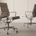 Modern Office Chair With Ergonomic Design Metal Frame And Rolling Casters